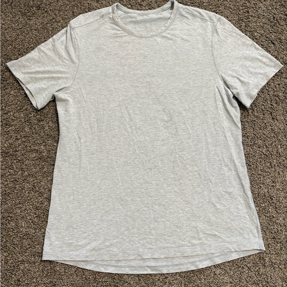 lululemon athletica Light Gray Short Sleeve Tee